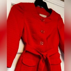 Banana Republic Orange Belted Blazer